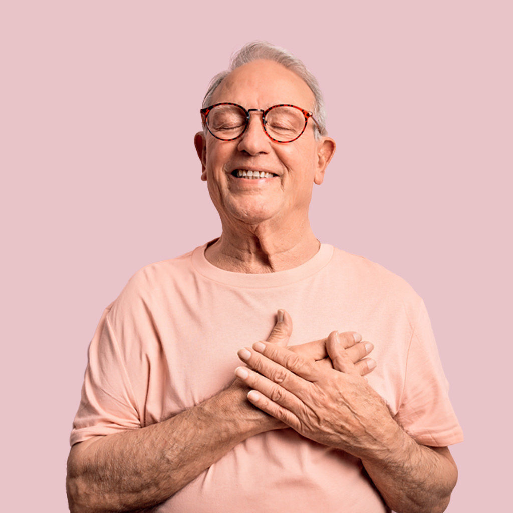 Senior person booking an appointment with health partners
